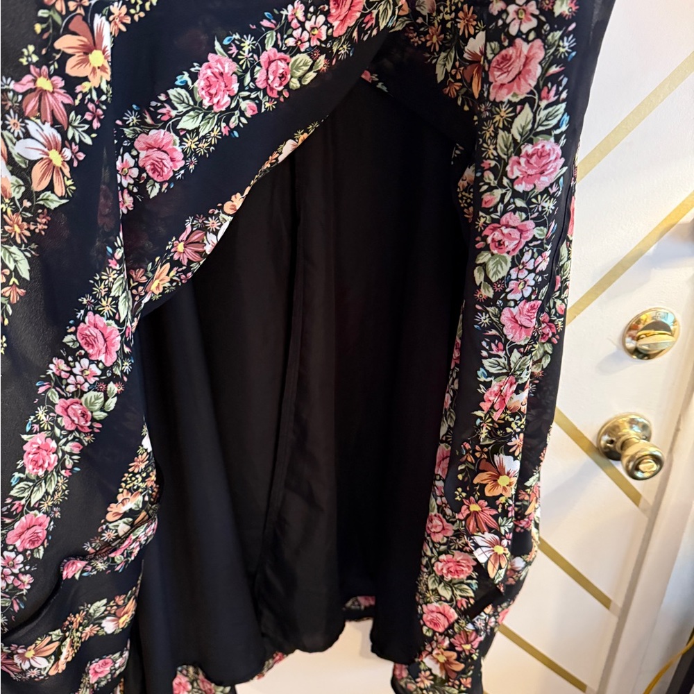 Unique Vintage Collared Buttoned Striped Floral B… - image 7